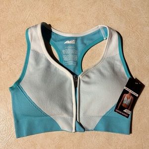 Avia M/L turquoise sports bra NWT!